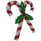 26" Red & White Lighted Double Candy Cane Outdoor Christmas Décor